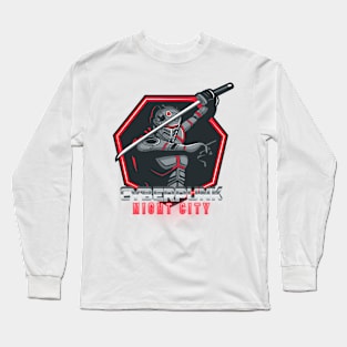 Cyber Punk Night City Assassin Long Sleeve T-Shirt